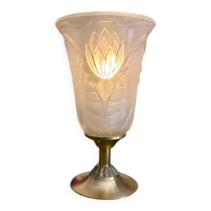 Lampe avec tulipe ancienne