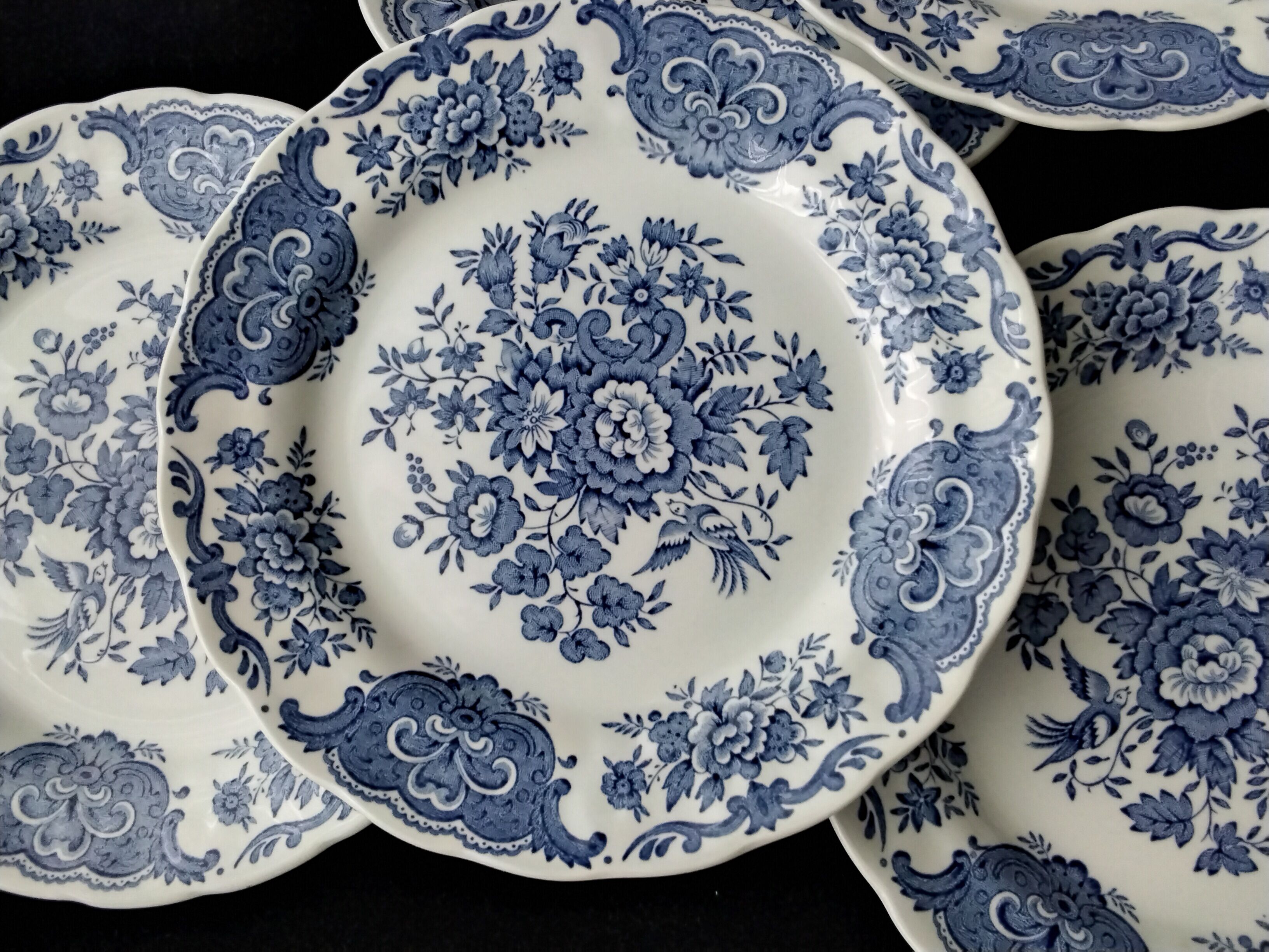 Set of 8 ridgway staffordshire dessert plates windsor model