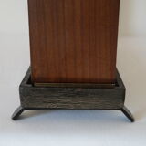 Vintage wooden and brass umbrella holder