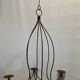 Wrought iron candle chandelier