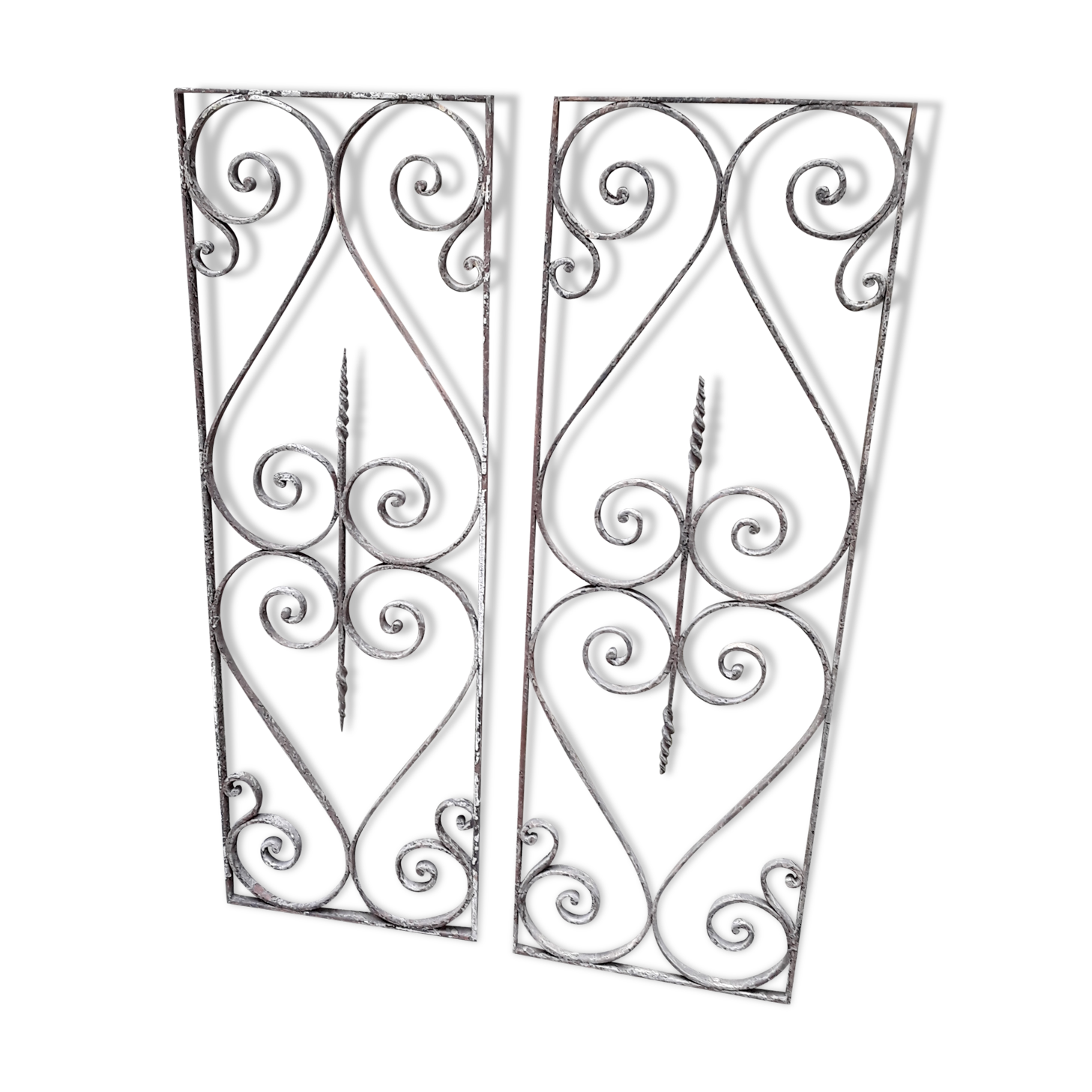 Old wrought iron grids early 20th century