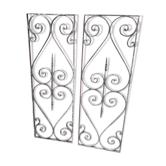 Old wrought iron grids early 20th century