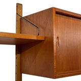 Vintage Poul Cadovius Royal System wandsysteem wandmeubel