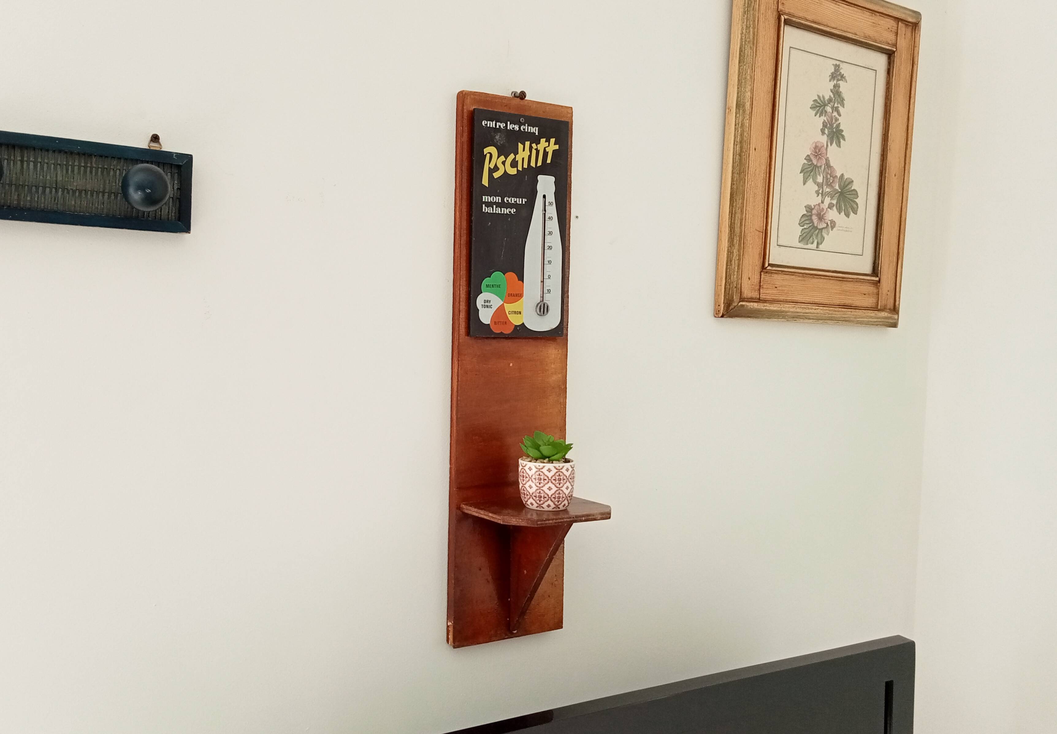 Pschitt soda advertising thermometer shelf 60s/70s