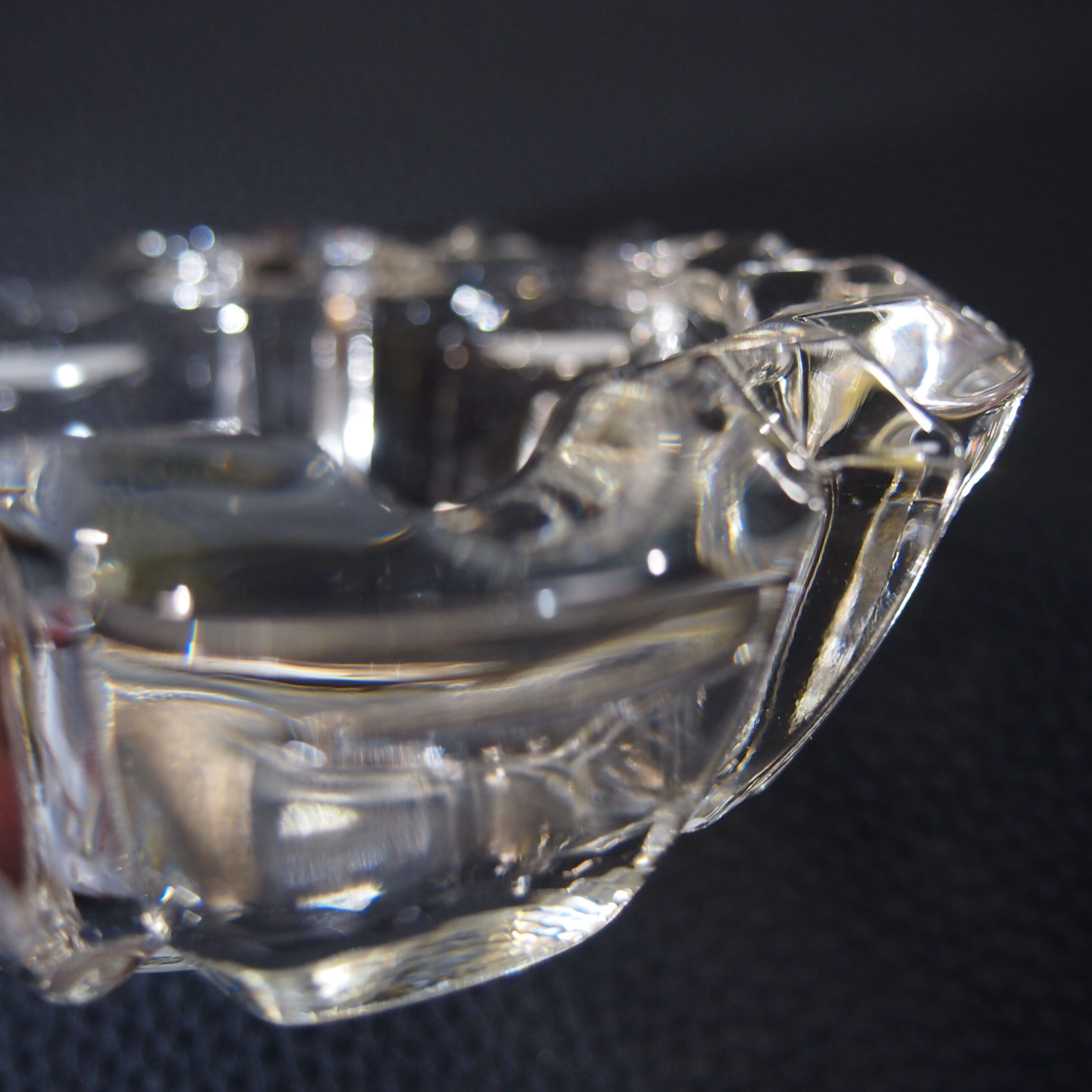 Cendrier en verre cristal