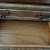 Carved weekly commode