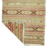 Anatolian handmade kilim rug 243 cm x 130 cm
