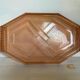 Plat plateau en verre rose style Rosaline C