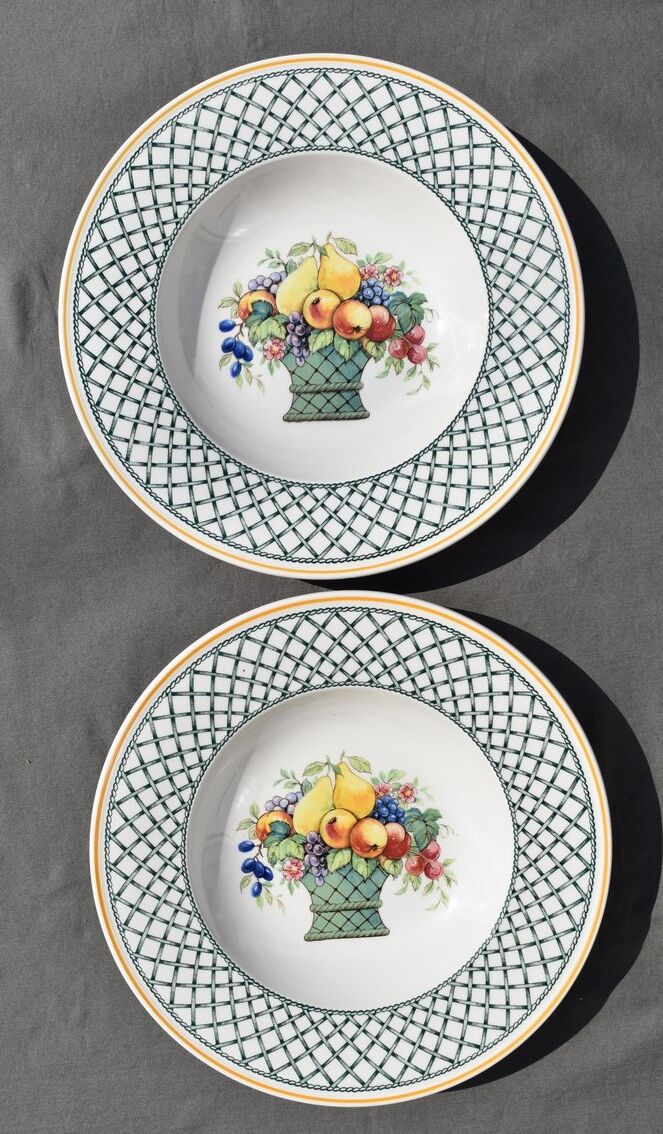 6 hollow plates Villeroy & Boch basket model