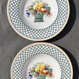 6 hollow plates Villeroy & Boch basket model