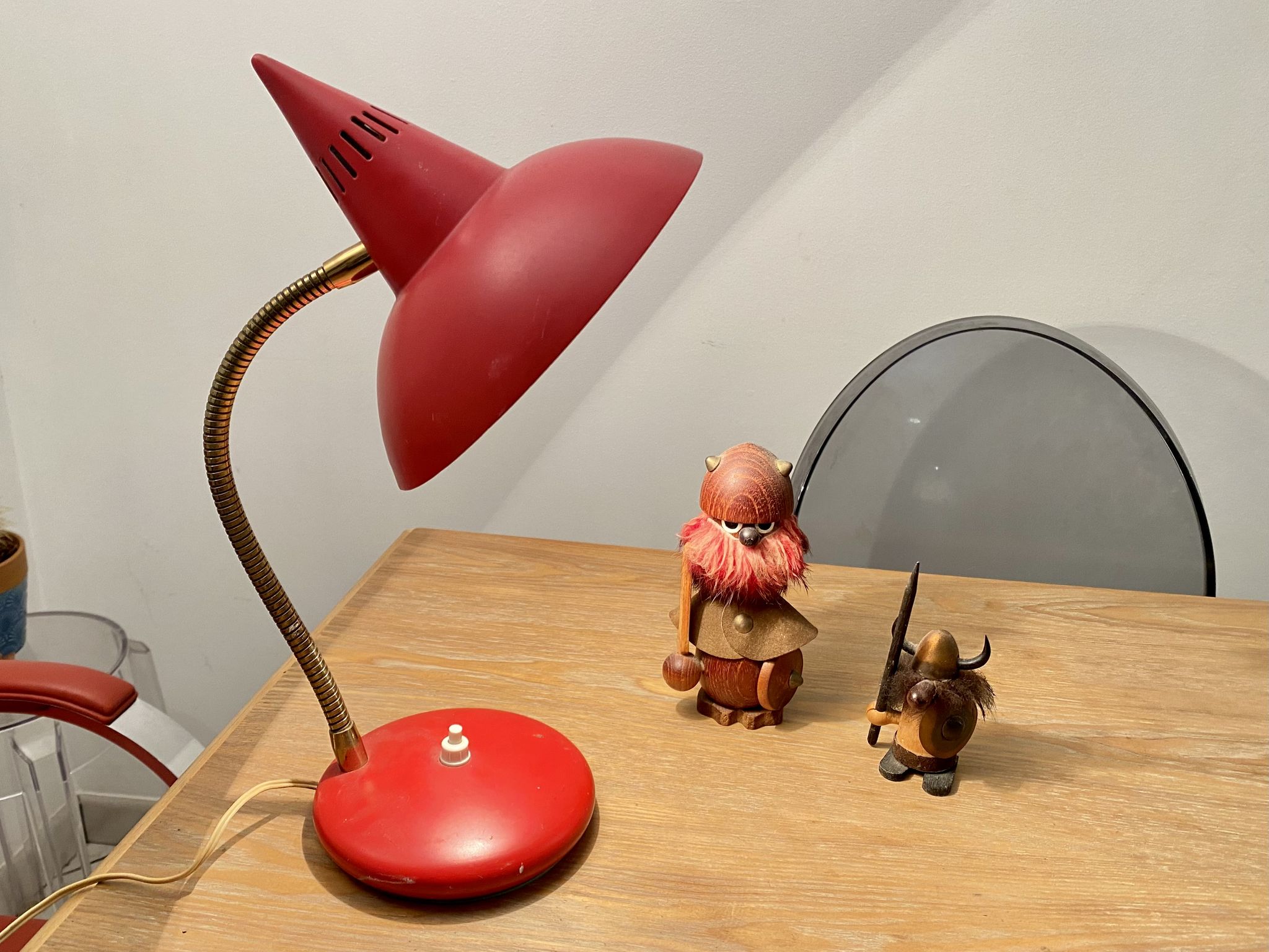 Vintage Italian diabolo casserole lamp 50s 60s Florence