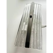Contemporary Rectangular Diamond-Motif Murano Glass Sconces — Set of Four