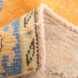 6x9 orange madallion oushak rug, 288x194cm