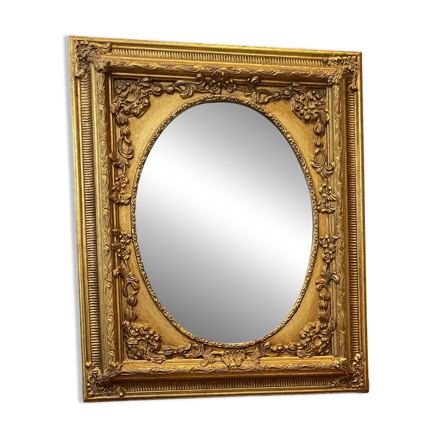 Giltwood mirror in the Louis XV style, first half of the 20th century