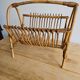 Rattan magazine rack