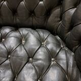 Canapé - chesterfield cuir noir