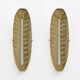 Pair of Modern Murano Glass Gold Leaf Sconces