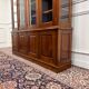 Classic English Bookcase with Glass Doors