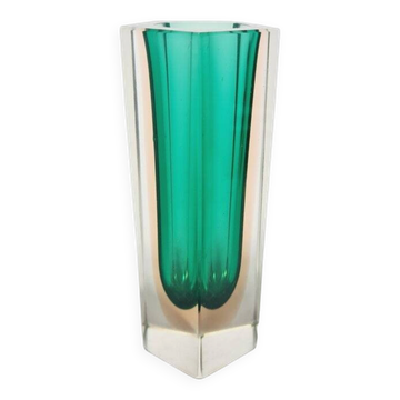 Vase en verre de Murano italien de Mandruzzato, années 1950