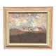 Original Swedish Oil on Panel – “Landscape” by Bertil Wahlberg – Signed – Vintage and Framed – 48 × 41.5 cm (18.9" × 16.3")