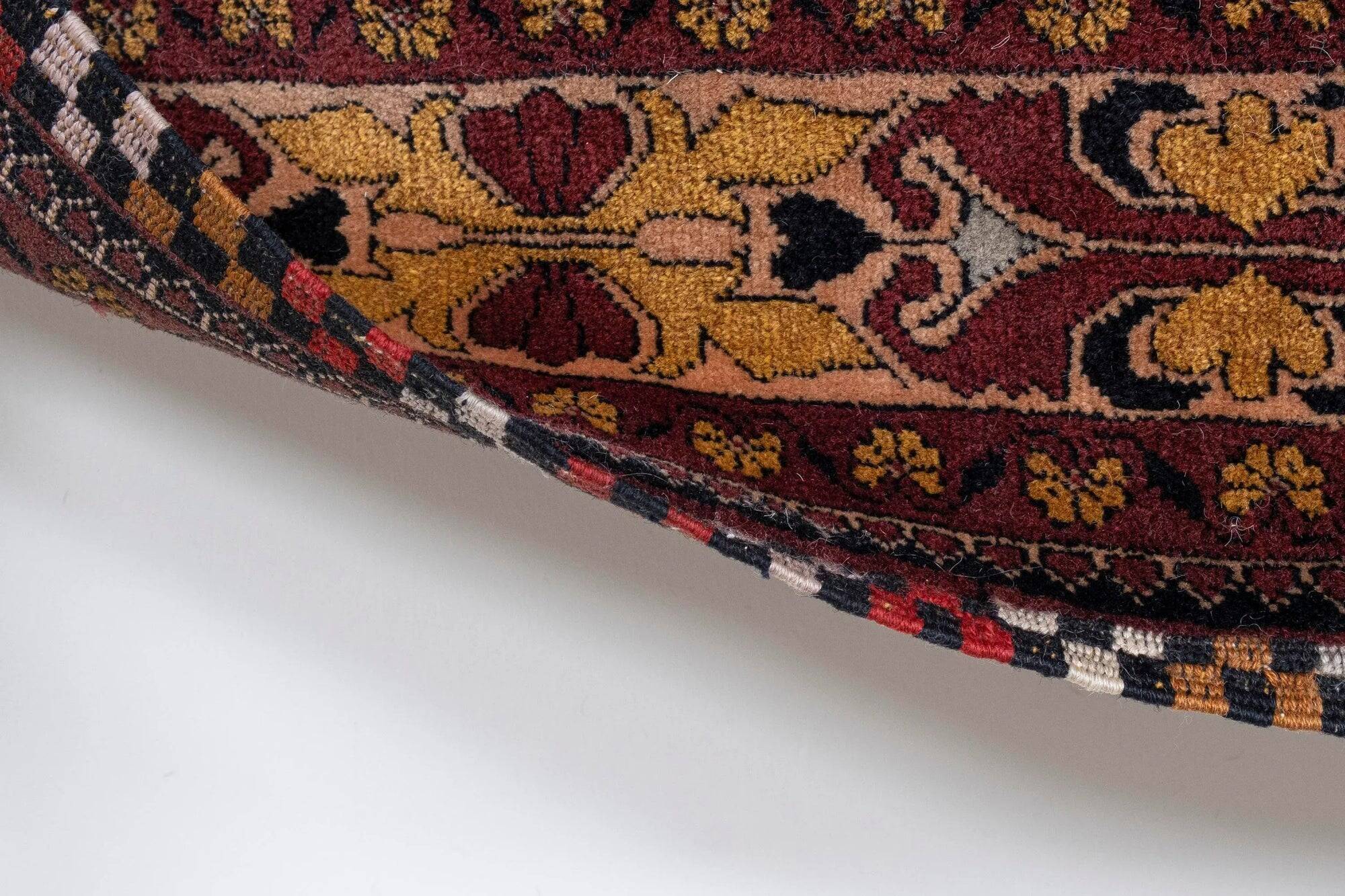 Vintage Turkish rug handmade 202x302 cm