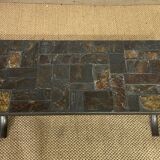 Brutalist slate coffee table, 1960