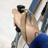 Paire de skis anciens en boi