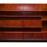 German Rosewood Modular Wall Shelves by IDEE Mobel, 1960s, Set of 25