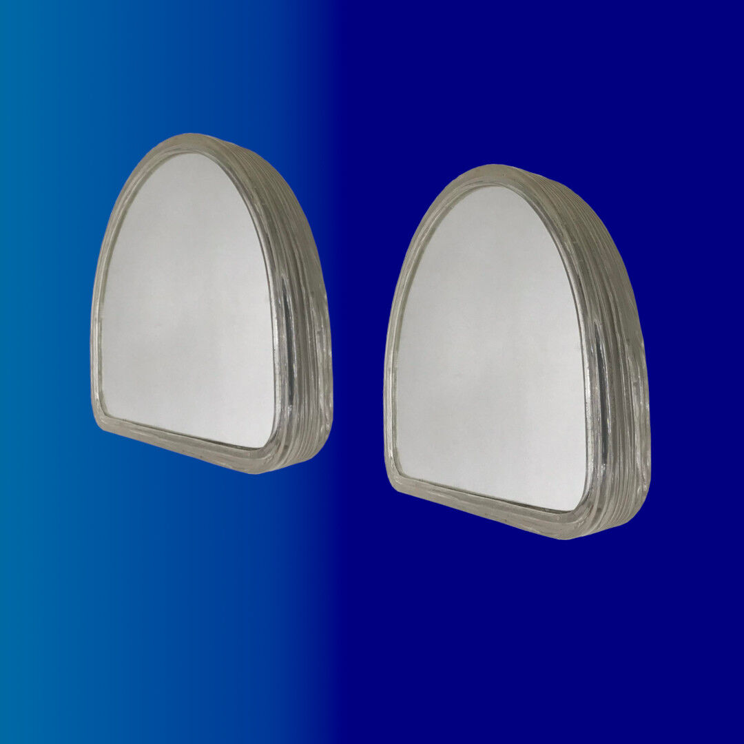 Paire de miroirs muraux lumineux, années 60/70