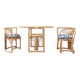 Bamboo chairs, Italy, 1960s, set of 3