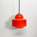 Orange glass pendant lamp Polam-Pila, 1970s.