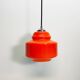 Orange glass pendant lamp Polam-Pila, 1970s.