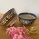 2 bowls signed Moroccan craftsmanship.