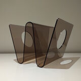 Porte-revues en plexiglass design Michel Dumas, années 1970