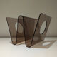 Michel Dumas plexiglass design magazine holders, 1970s