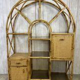 Vintage rattan shelf