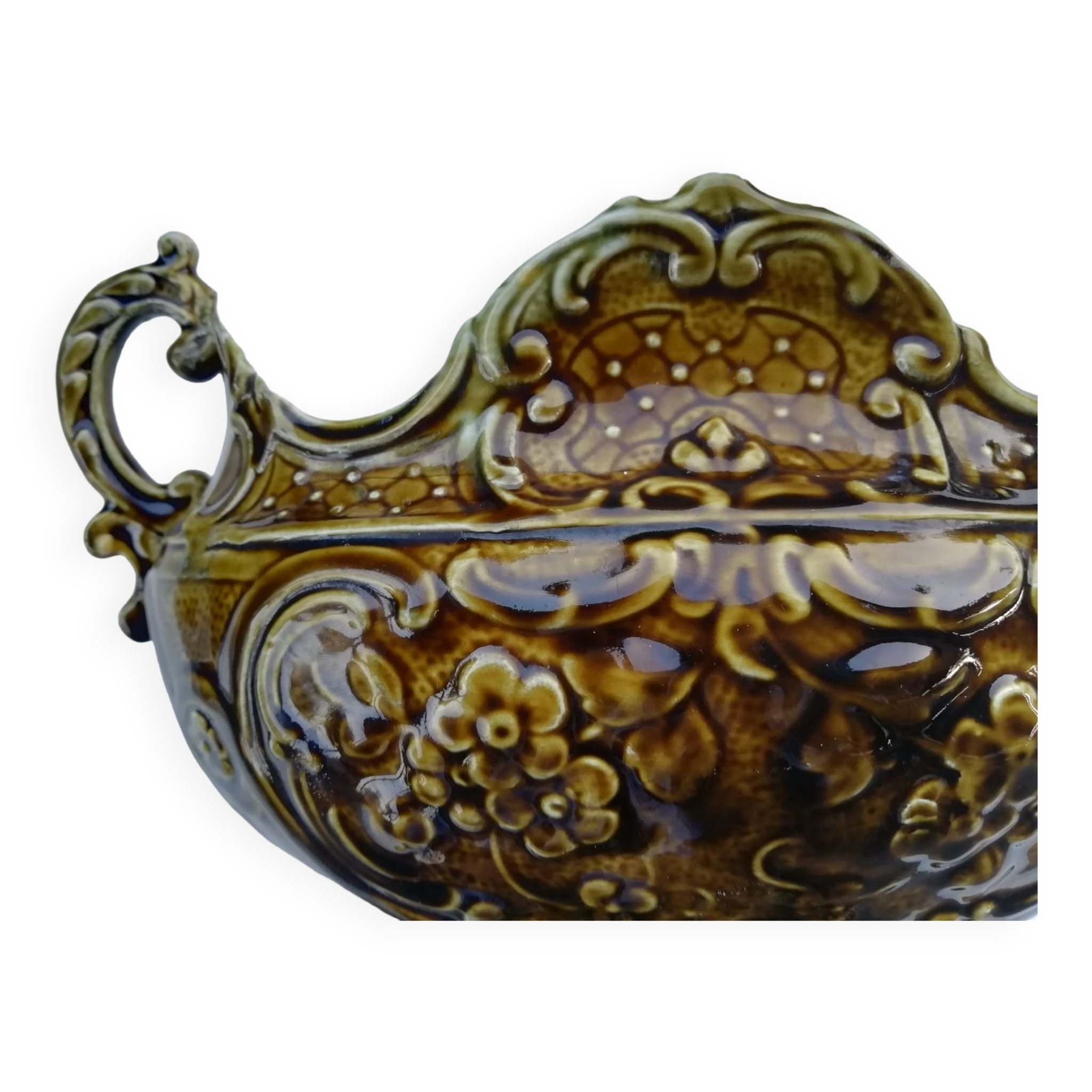Jardinière en barbotine