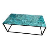 Table céramique carreaux contemporaine