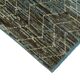 Handwoven Turkish Rustic 90 cm x 320 cm Blue Wool Runner Carpet