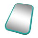 Small turquoise barber mirror