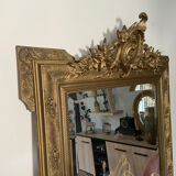 Old pedimented mirror 19th century