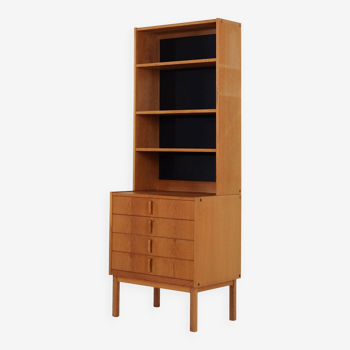 Bookcase with ash veneer, design by B.Fridhagen, 1970s