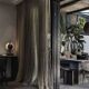 Oxidized metal table lamp, contemporary work.