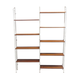 Wall rack with 9 shelves made in the 60