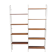 Wall rack with 9 shelves made in the 60