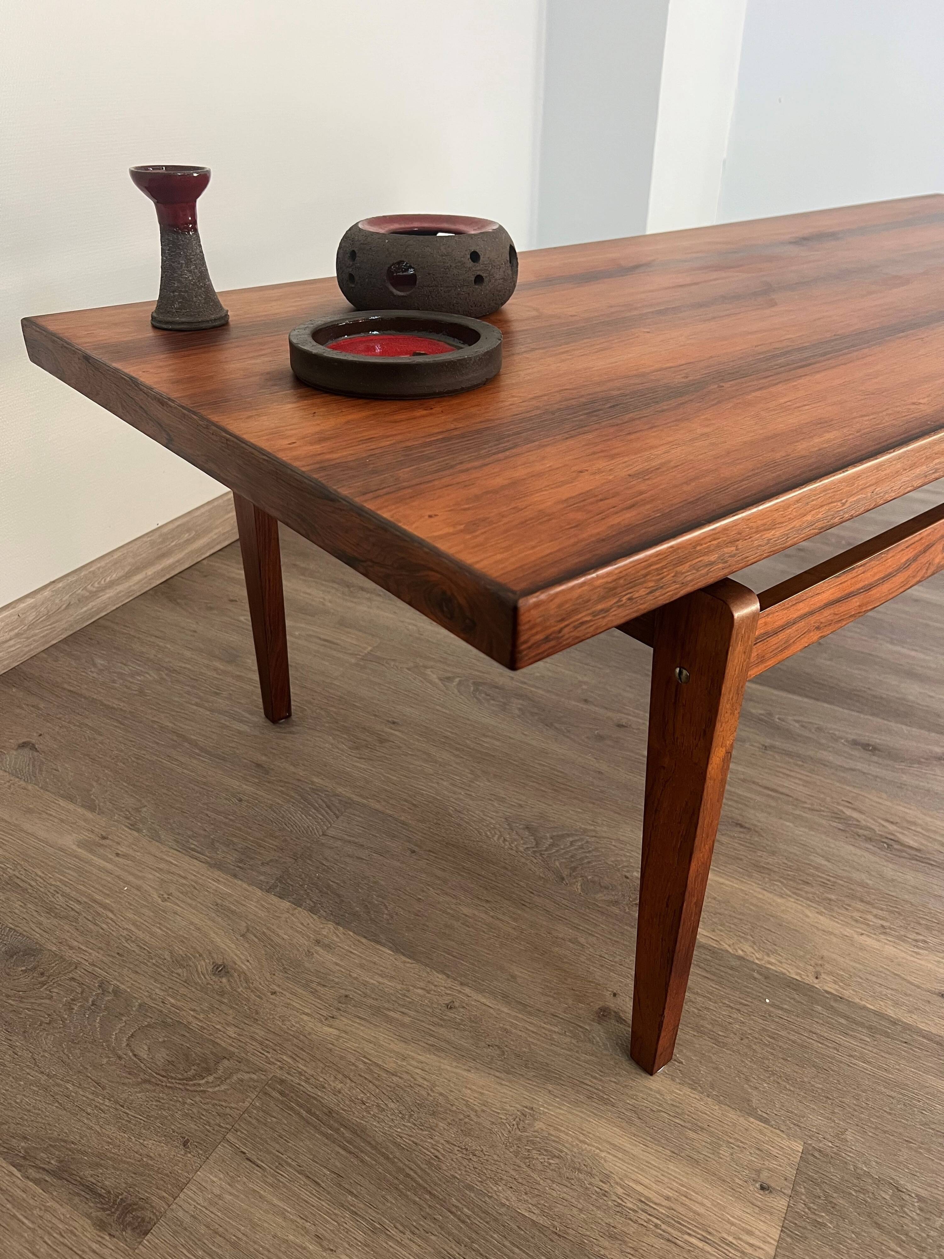 Scandinavian rosewood coffee table