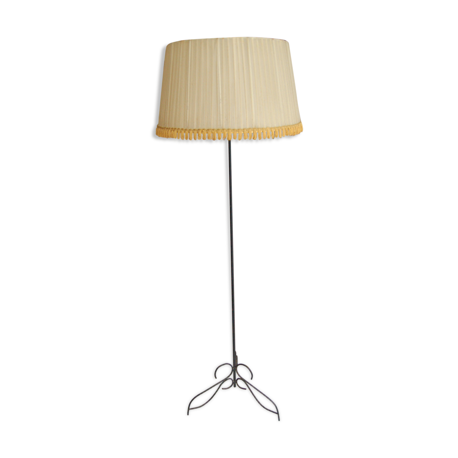 Floor lamp tripod vintage 60s wrought iron
