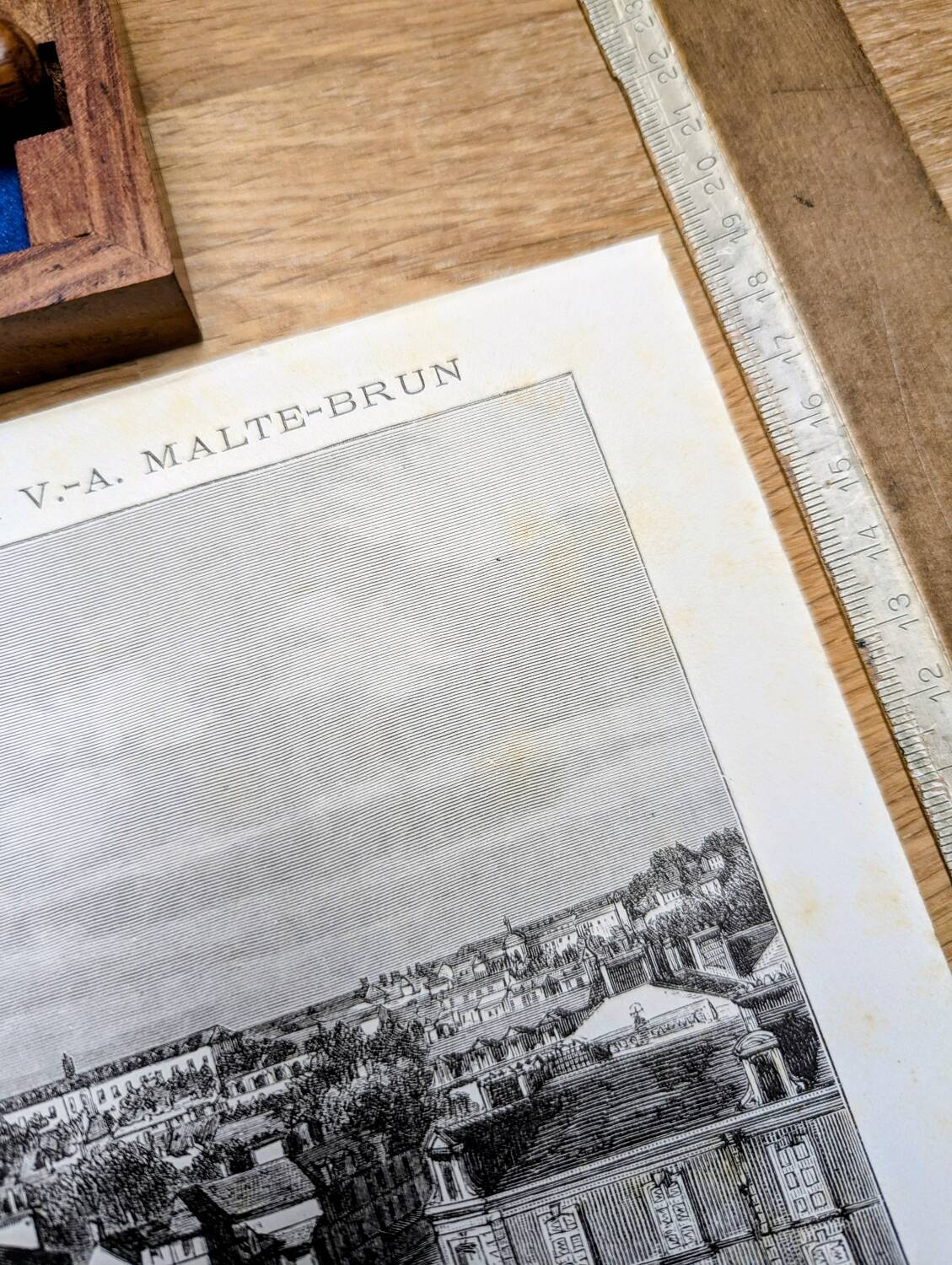Le Mans, printed illustration from 1883.