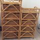 Rattan and wicker rag duo from the 70s