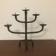 Brutalist wrought iron chandelier